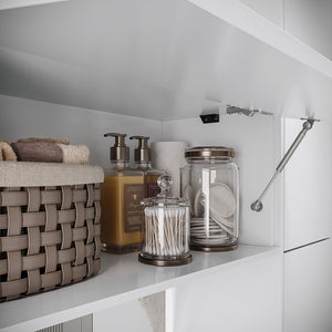 Gabinete Baño Kappesberg 116cm MDF Con Aéreos Blanco