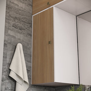Gabinete Baño Kappesberg 120cm MDF Blanco y Marrón