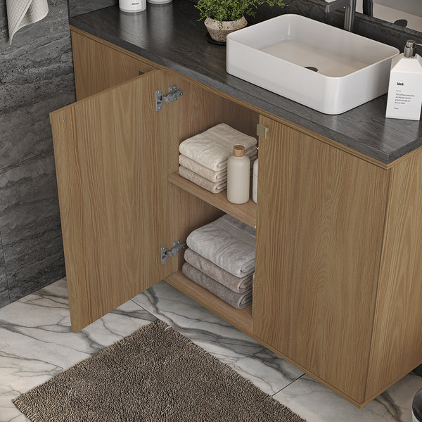 Gabinete Baño Kappesberg 120cm MDF Marrón