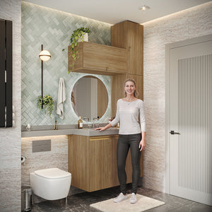 Gabinete Baño Kappesberg 116cm MDF Marrón