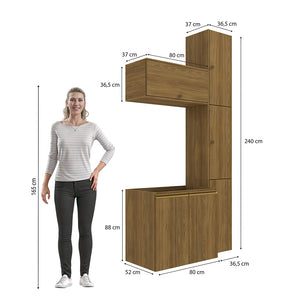Gabinete Baño Kappesberg 116cm MDF Marrón