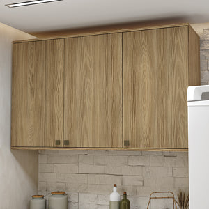 Gabinete Cocina Kappesberg 120cm MDF 5 Puertas Marrón
