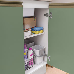 Mueble Lavadero Kappesberg 140cm Con Aéreos Blanco y Verde