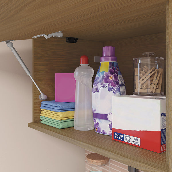 Mueble Lavadero Kappesberg 140cm Con Aéreos Marrón