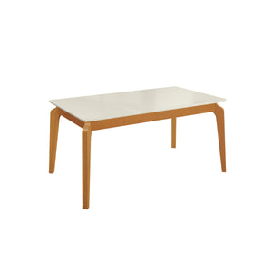 Comedor 160cm 6 Sillas Madera Maciza Kappesberg Roble/Arena