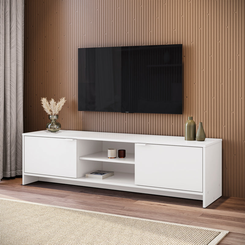 Mueble TV 65" 150cm 2 Puertas Kappesberg Blanco