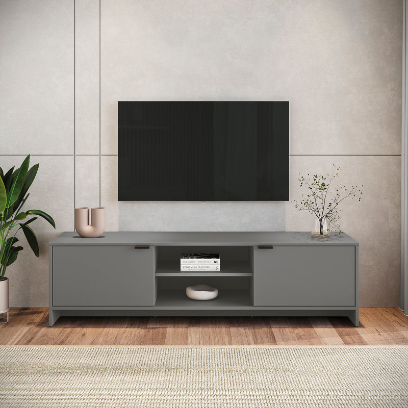 Mueble TV 65" 150cm 2 Puertas Kappesberg Gris