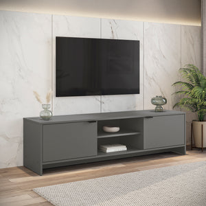 Mueble TV 65" 150cm 2 Puertas Kappesberg Gris