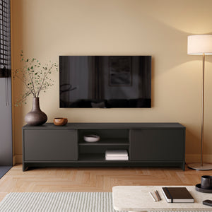 Mueble TV 65" 150cm 2 Puertas Kappesberg Negro
