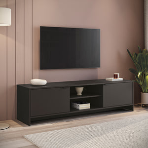 Mueble TV 65" 150cm 2 Puertas Kappesberg Negro