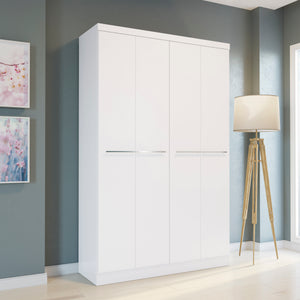 Ropero Closet Individual Kappesberg 4 Puertas 1 Cajón Blanco
