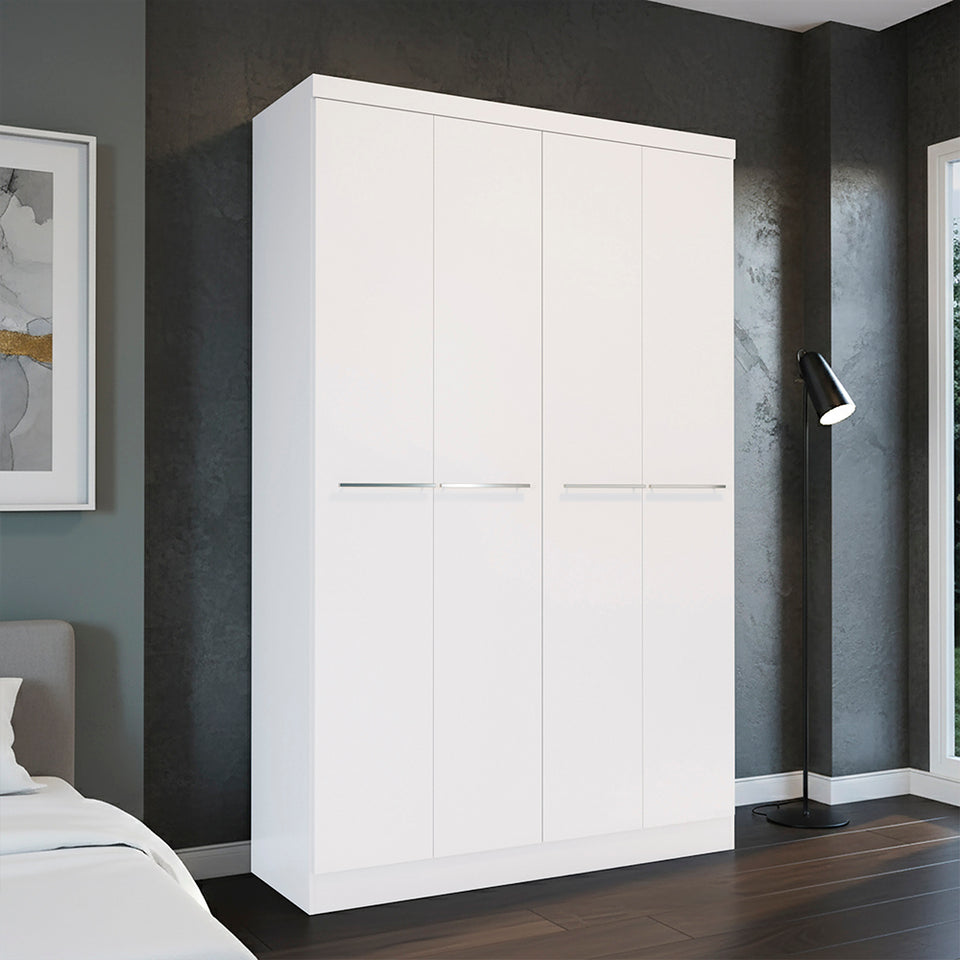 Ropero Individual Closet 4 Puertas 1 Cajón Blanco Kappesberg