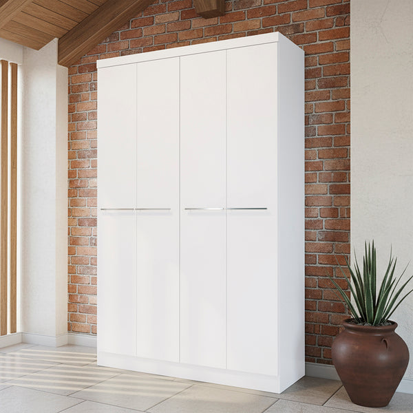Closet Ropero Individual 4 Puertas 1 Cajón Blanco Kappesberg