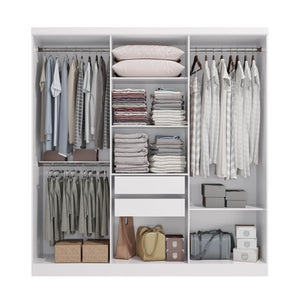 Closet Matrimonial Ropero Kappesberg 6 Puertas Blanco