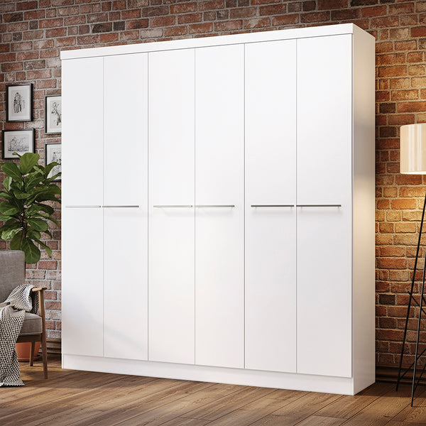 Ropero Matrimonial Closet 6 Puertas Blanco Kappesberg
