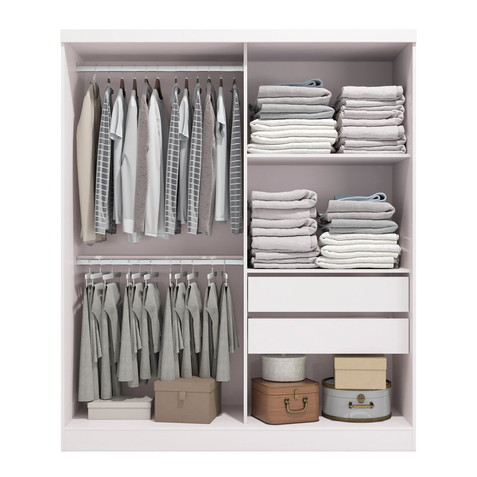 Ropero Individual Closet 2 Puertas Blanco Kappesberg