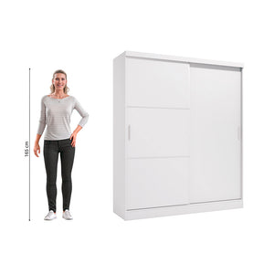 Ropero Closet Individual Kappesberg 2 Puertas Blanco