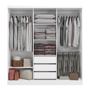 Ropero Closet Matrimonial Kappesberg 3 Puertas y 1 Espejo