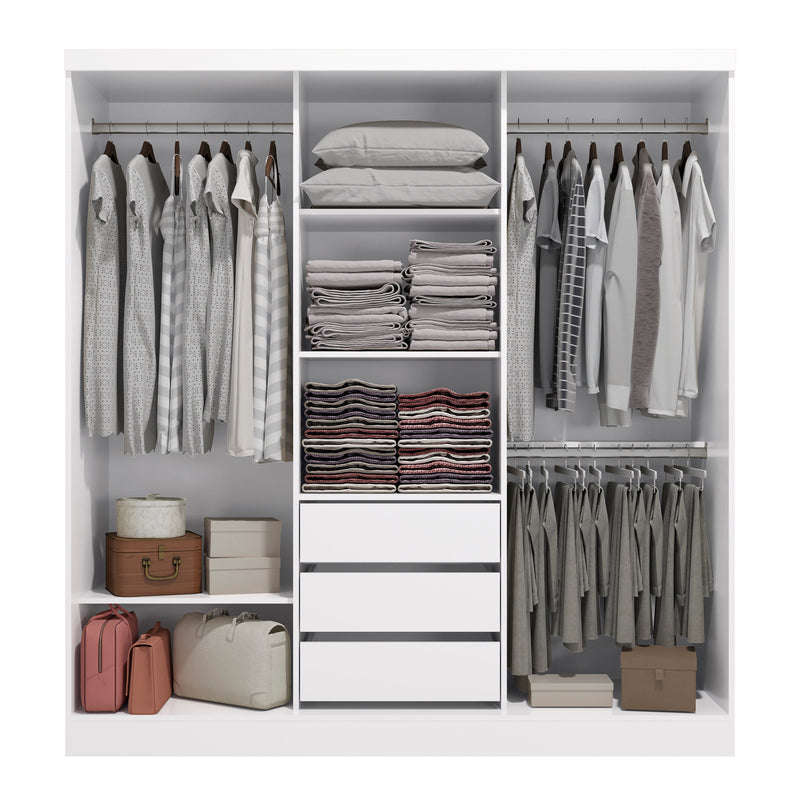 Ropero Closet Matrimonial Kappesberg 3 Puertas y 1 Espejo