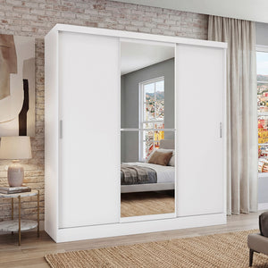 Ropero Matrimonial Closet 3 Puertas con Espejo Kappesberg