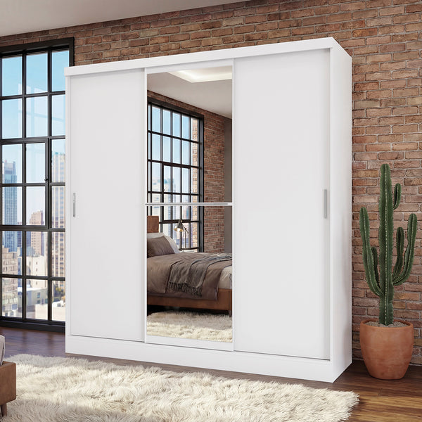 Closet Ropero Matrimonial 3 Puertas con Espejo Kappesberg