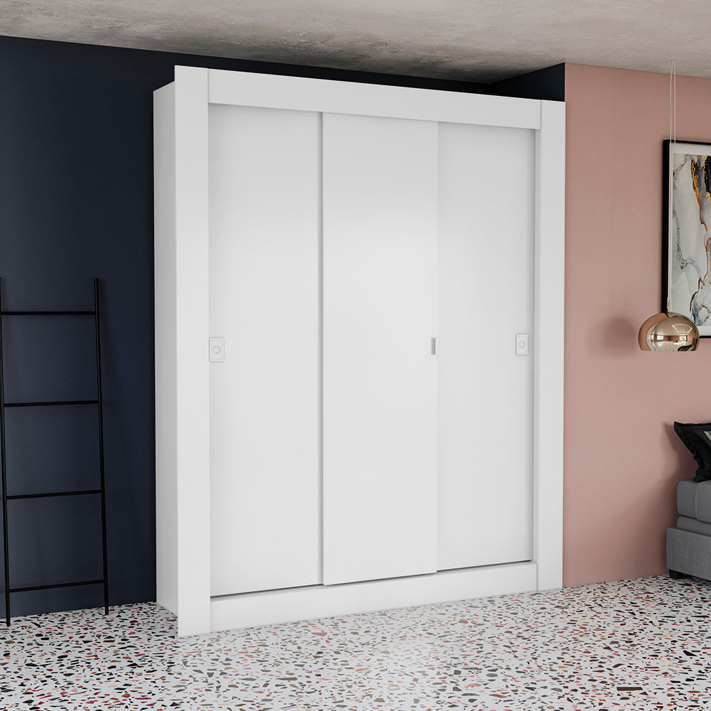 Ropero Closet Matrimonial Kappesberg 3 Puertas Blanco