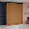 Ropero Closet Matrimonial Kappesberg 3 Puertas Canela
