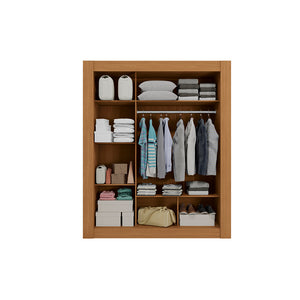 Ropero Closet Matrimonial Kappesberg 3 Puertas Canela