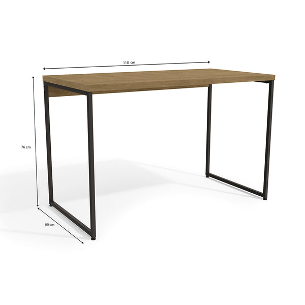 Escritorio Oficina PC Industrial Kappesberg 118cm Freijó