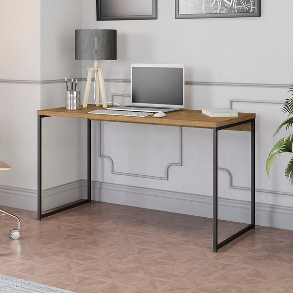 Escritorio Oficina PC Industrial Kappesberg 136cm Freijó