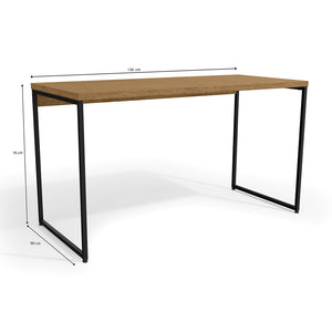 Escritorio Oficina PC Industrial Kappesberg 136cm Freijó