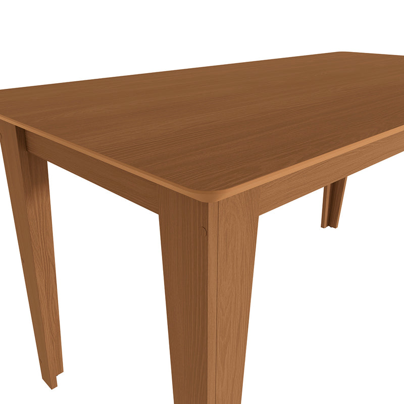 Juego Comedor Kappesberg 1.6m con 6 Sillas Cora Canela/Beige