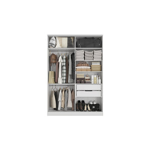 Ropero Closet Matrimonial Kappesberg 2 Puertas Blanco