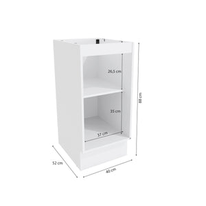 Gabinete Inferior 40cm 1 Puerta Kappesberg Blanco/Azul