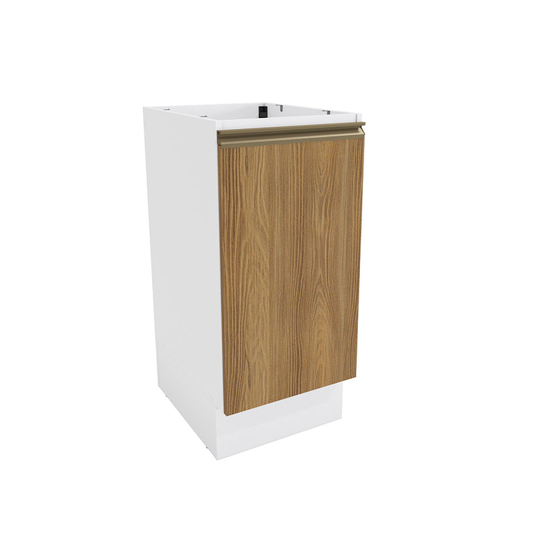 Gabinete Inferior 40cm 1 Puerta Kappesberg Blanco/Marrón