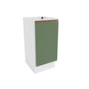 Gabinete Inferior 40cm 1 Puerta Kappesberg Blanco/Verde