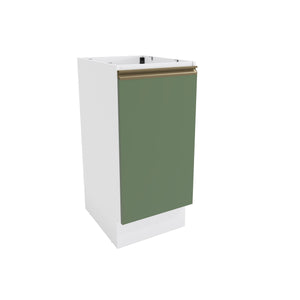 Gabinete Inferior 40cm 1 Puerta Kappesberg Blanco/Verde
