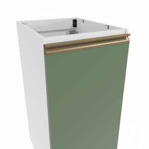 Gabinete Inferior 40cm 1 Puerta Kappesberg Blanco/Verde
