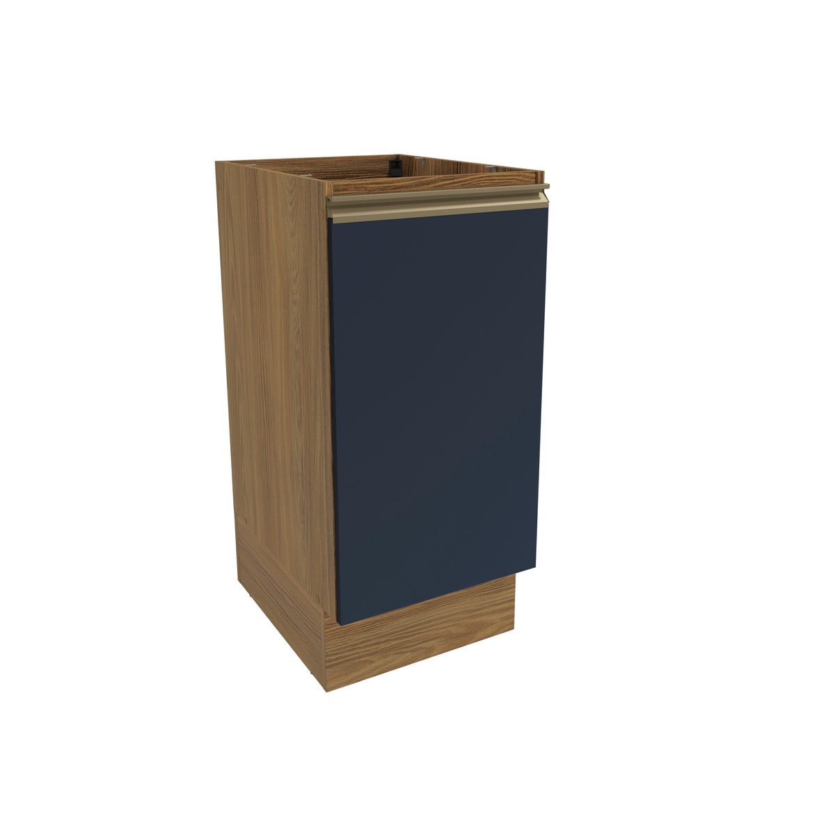 Gabinete Inferior 40cm 1 Puerta Kappesberg Marrón/Azul