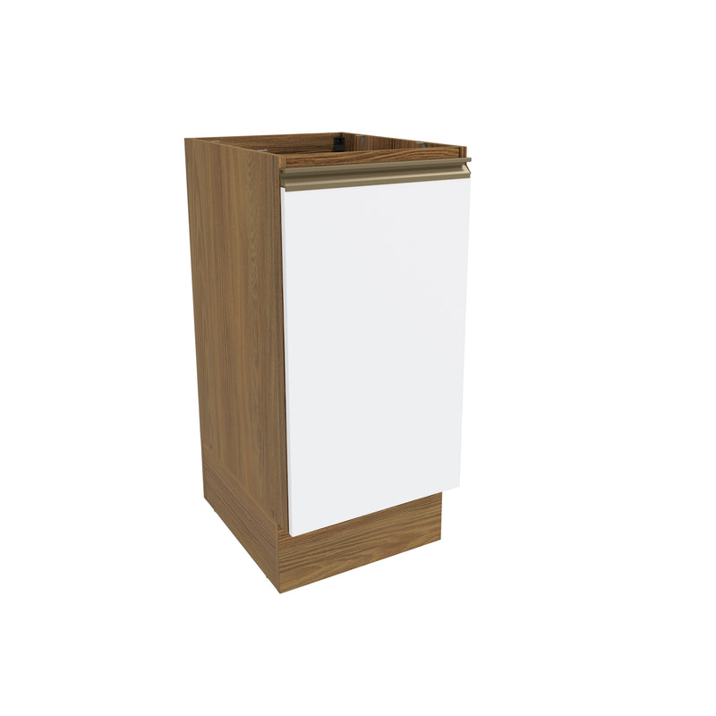 Gabinete Inferior 40cm 1 Puerta Kappesberg Marrón/Blanco