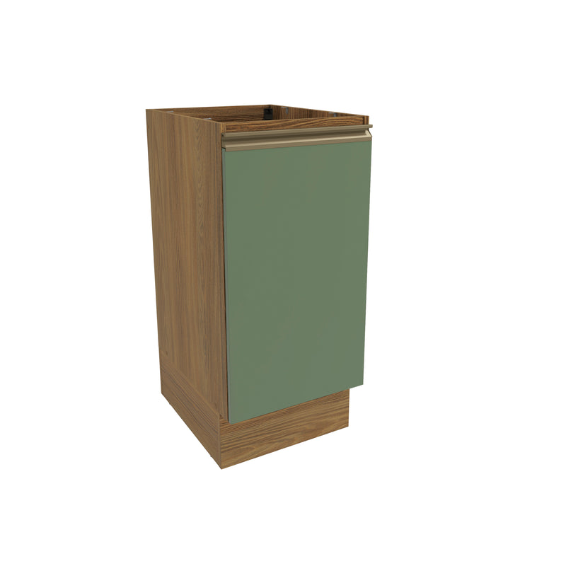 Gabinete Inferior 40cm 1 Puerta Kappesberg Marrón/Verde