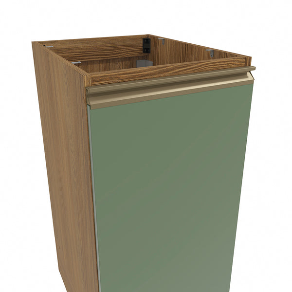 Gabinete Inferior 40cm 1 Puerta Kappesberg Marrón/Verde
