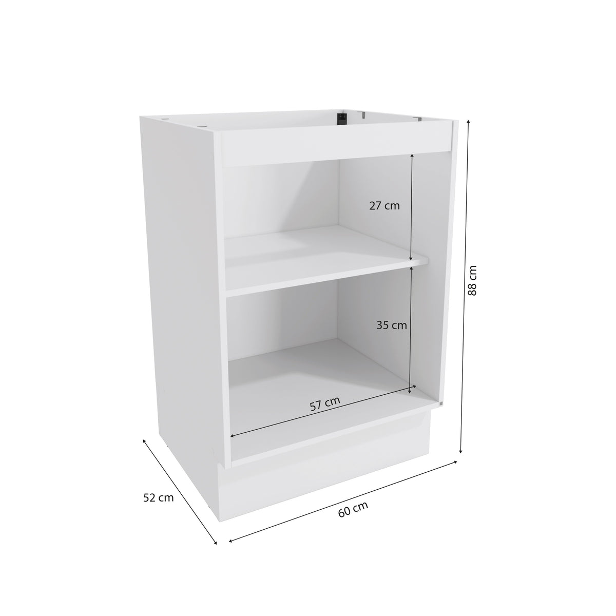 Gabinete Inferior 60cm 1 Puerta Kappesberg Blanco/Azul