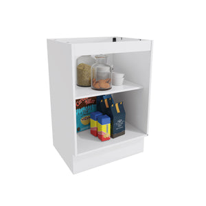 Gabinete Inferior 60cm 1 Puerta Kappesberg Blanco/Marrón
