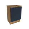 Gabinete Inferior 60cm 1 Puerta Kappesberg Marrón/Azul