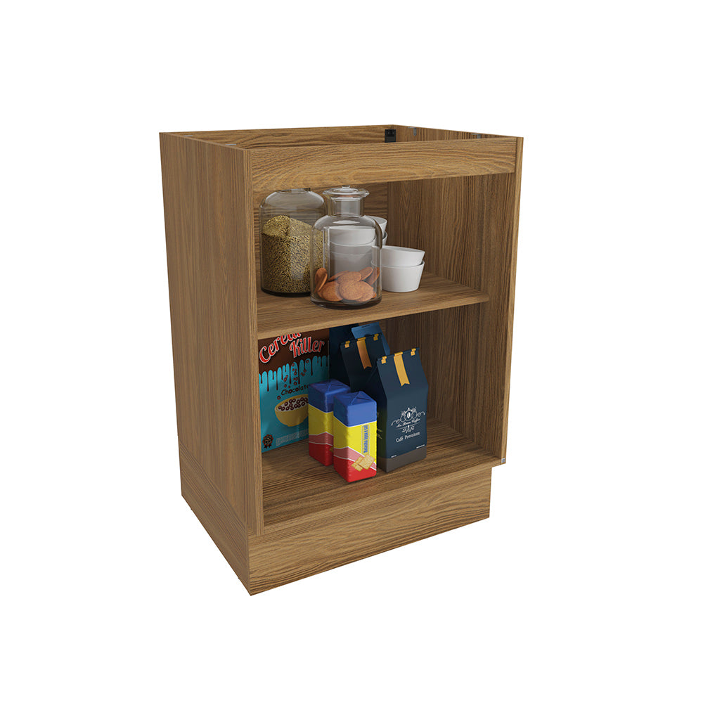 Gabinete Inferior 60cm 1 Puerta Kappesberg Marrón/Blanco
