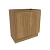 Gabinete Inferior 80cm 2 Puertas Kappesberg Marrón
