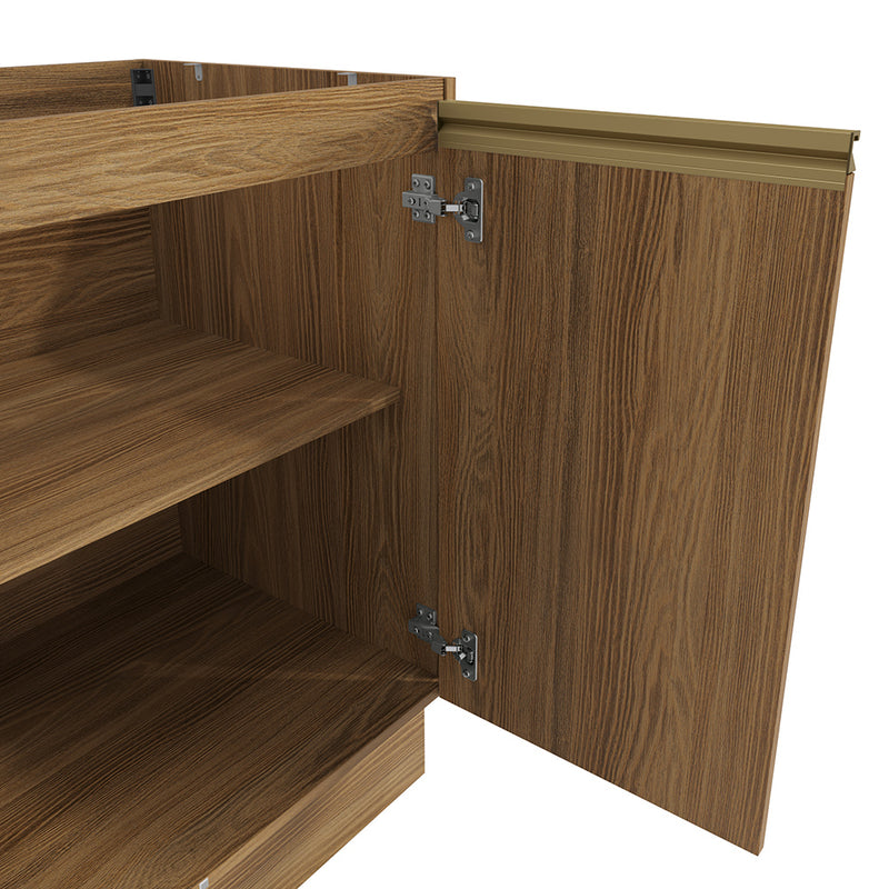 Gabinete Inferior 80cm 2 Puertas Kappesberg Marrón
