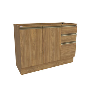 Gabinete Inferior 120cm Cajones Kappesberg Marrón