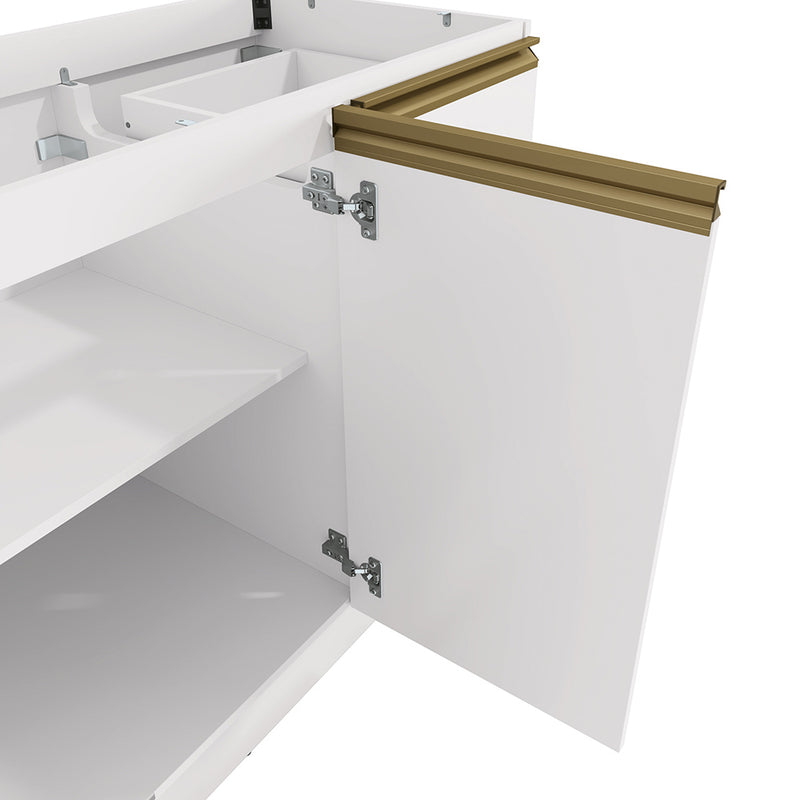 Gabinete Inferior 120cm 3 Cajones Kappesberg Blanco